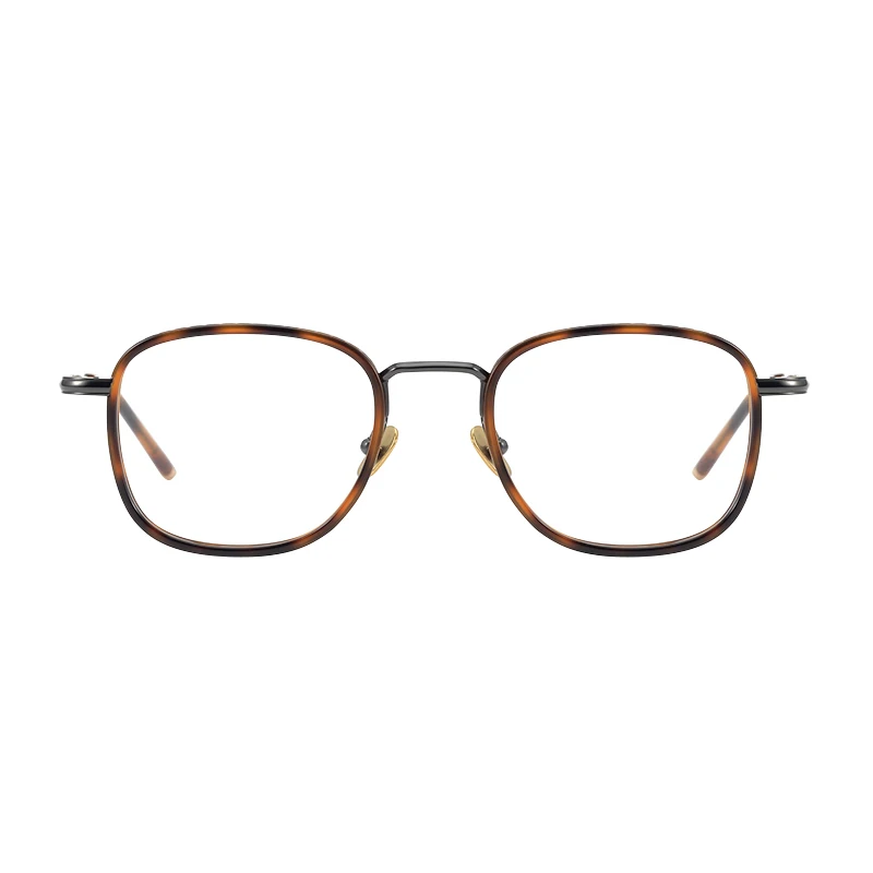 

Hand-carved Ultra Light Pure Titanium Tortoiseshell Retro Square Eyeglasses Frame