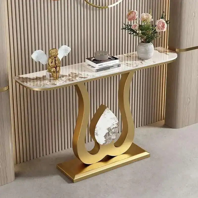 

Modern Minimalist Living Room Table Black Garden Porch Classic Table Corner Luxury Tisch Wohnzimer Entrance Hall Furniture