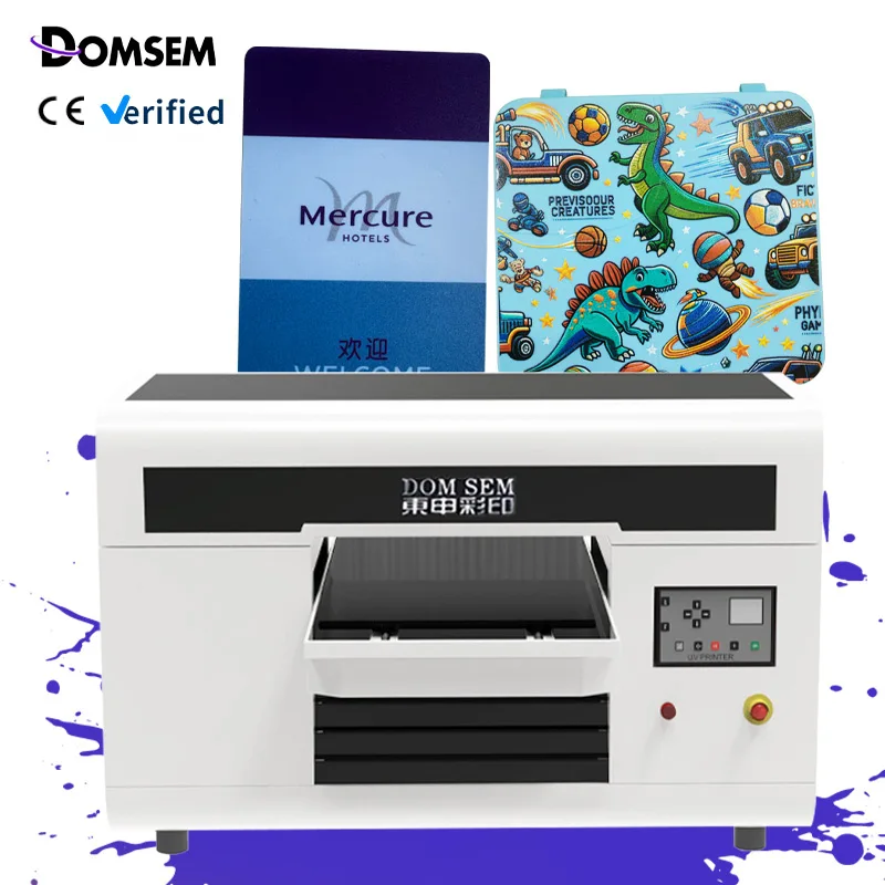 3D Emboss A3 UV Printer Flatbed Cylinder Printing hine for Photo PVC Glass Mobile Cover Multifunction Printer Fast Speed
