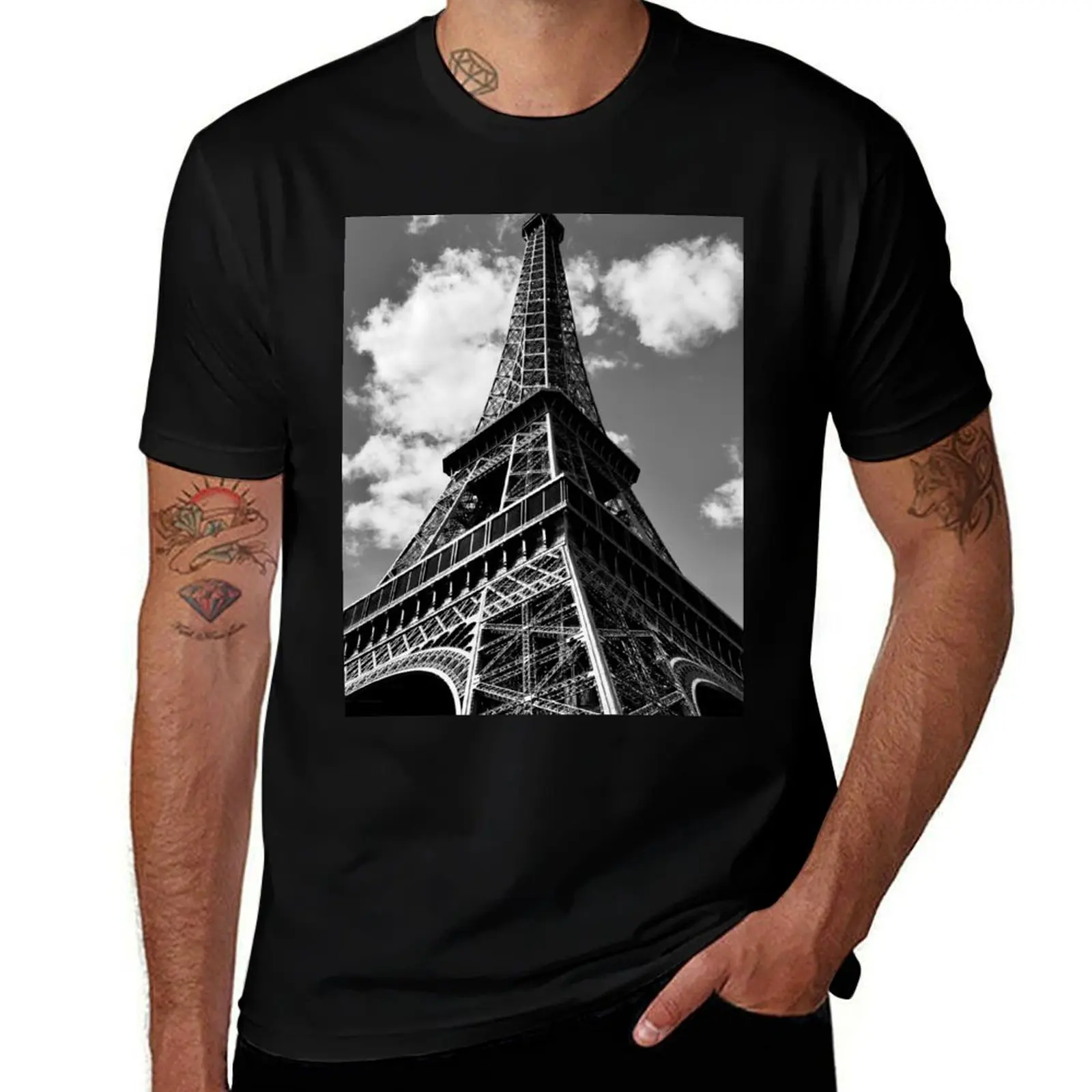 

Eiffel Tower T-Shirt boys whites vintage clothes kawaii clothes vintage t shirt men