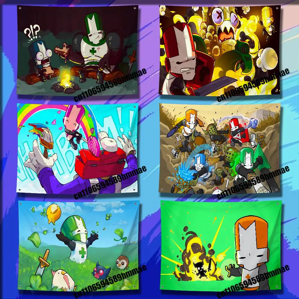 

For C-Castle Crashers Flag 50*70cm 60*90cm 80*120cm 100*150cm 150*200cm Camp Wall Banner Tapestry Cover