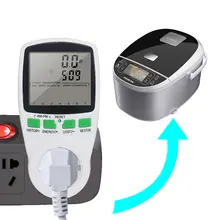 EU Socket Power and Energy Meter Digital 230V #4