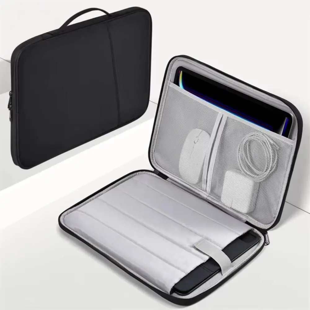 With Handle Portable Laptop Bags Waterproof Lightweight Laptop Case Ultra Thin Dual Zipper Computer Notebook Sleeve
