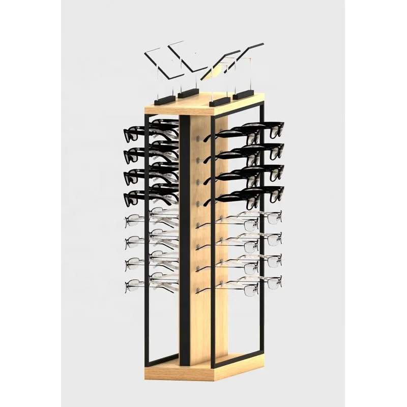 custom.Optical Shop Stand Wooden Design Ideas Eyewear Display Cabinet