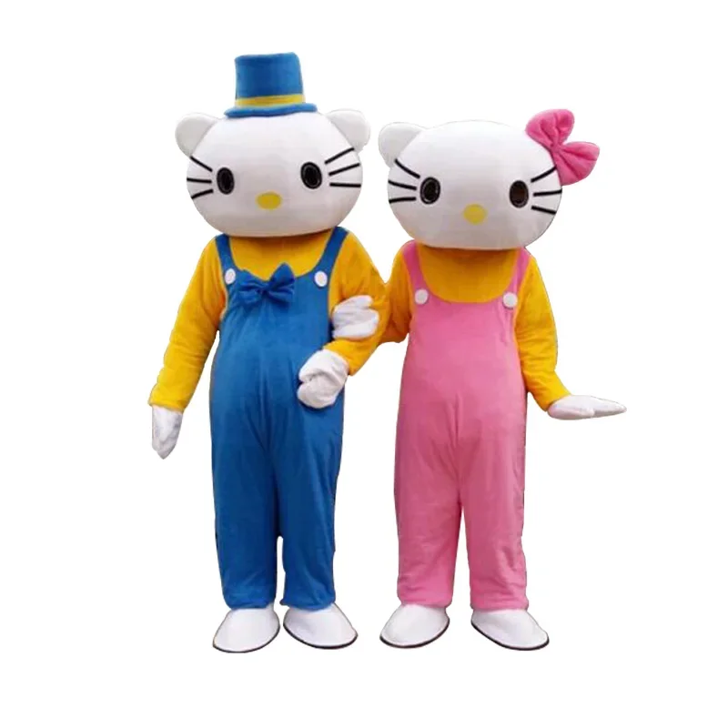 Cosplay Kitty cat Cartoon character costume Mascot Costume Advertising Ceremony Costume Fancy Dress Party Animal carnival props