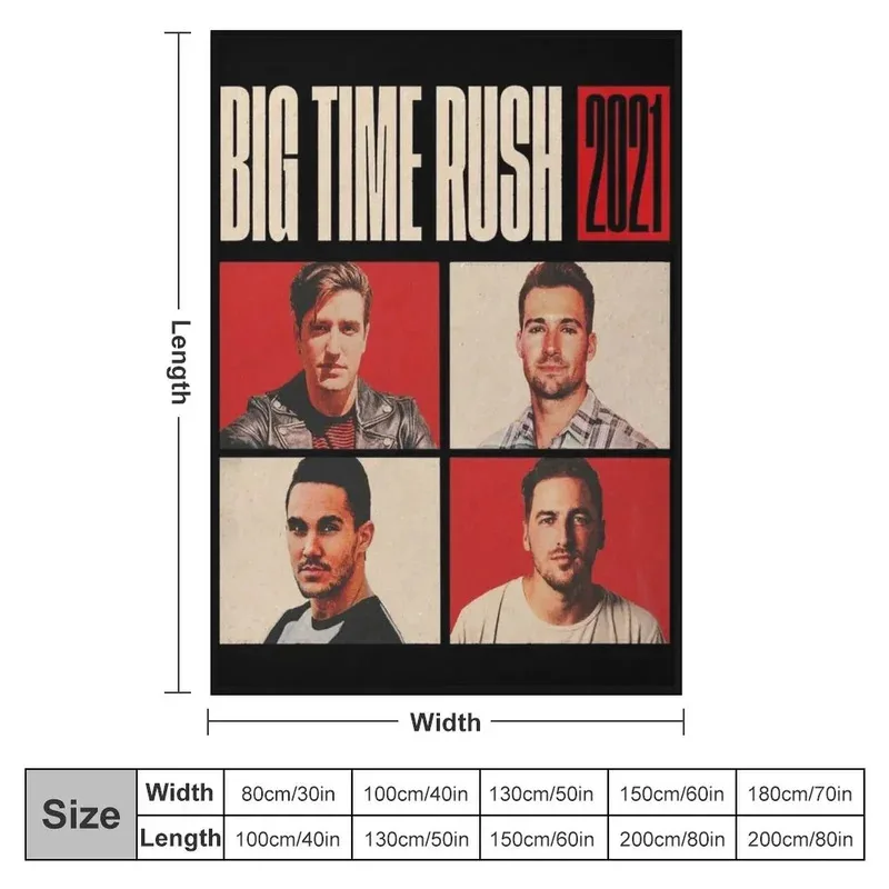 

IIB36Big time Rush BTR Throw Blanket Fashion Sofa Blankets blankets and blankets Tourist Blanket Large Blanket8Yh!
