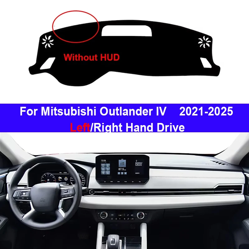 

Внутренний чехол на приборную панель автомобиля для Mitsubishi Outlander IV 2021-2024 2025, коврик для приборной панели, ковер, солнцезащитный козырек, коврик для приборной панели, аксессуары