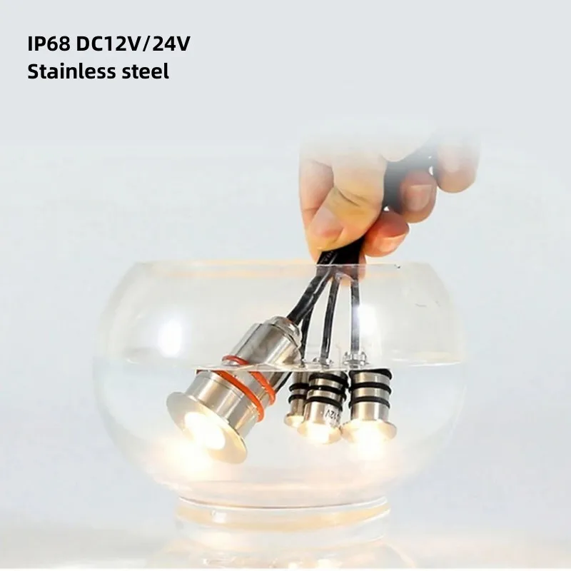 IP68 MINI lampa podziemna ogrodowa ścieżka tarasowa dziedziniec basen oświetlenie punktowe DC12V/24V lampa zakopana ze stali nierdzewnej