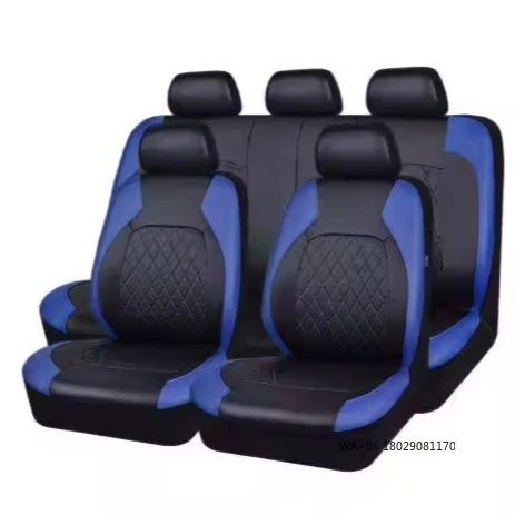 

PU Leather 5-Piece Car Seat Covers Luxury Design Full Set Accessory