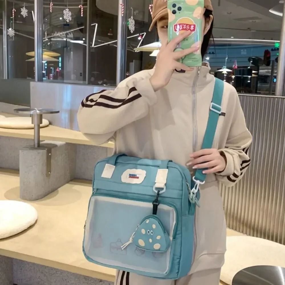 Lolita Clear Small Ita Bag Japanese Style Multi-purpose Clear ItaBag Transparent Pocket Waterproof Pin Display Backpack Girls