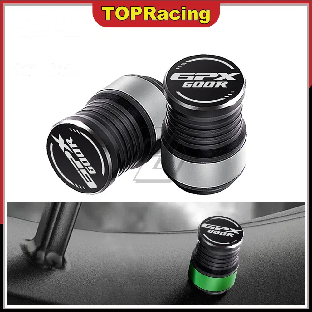 Para Kawasaki GPX600R / GPX 600R cubiertas de tapas de válvula de neumático de rueda de motocicleta