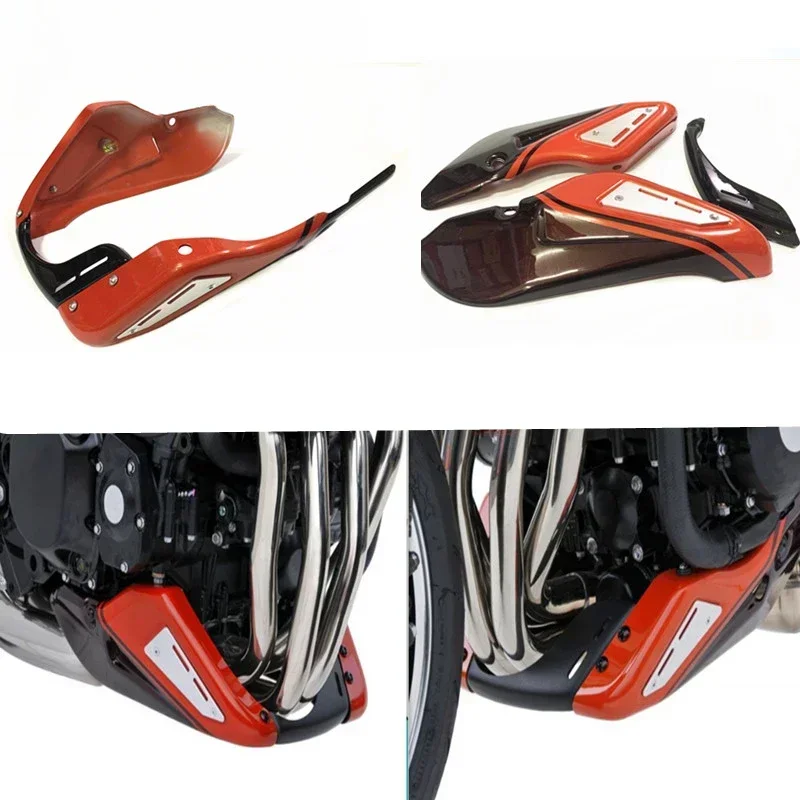 

FOR KAWASAKI Z900RS 2018+ Motorbike Accessories Engine Chassis Shroud Fairing Exhaust Shield Guard Protection Cover - Orange