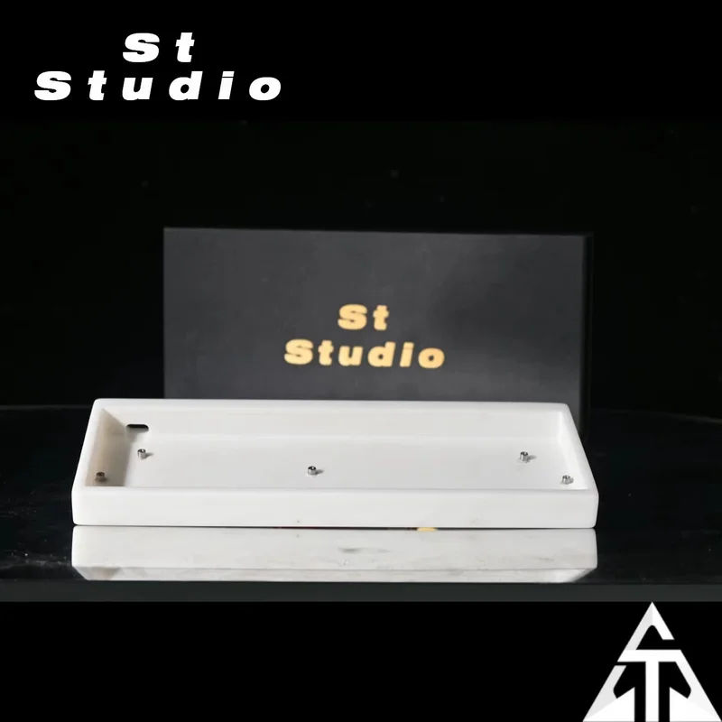 Stone60 Marble Keyboard Case Natural Texture Compatible Wooting60 Gh60 Mad60 Gt60 60% Magnetic Mechanical Keyboard Shell