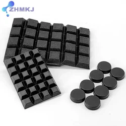 Black Rubber Self-adhesive Pads Furniture Protectors Shock Absorber Foot Pad Vibration Absorption Rubber Anti-shock