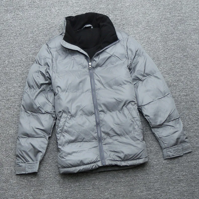 

Coolbar Thiened Cotton Jaet Hoodl Youth Faion Winter Outerwear Men's Stand Collar Warm Fce Lined Bread Sle Coat