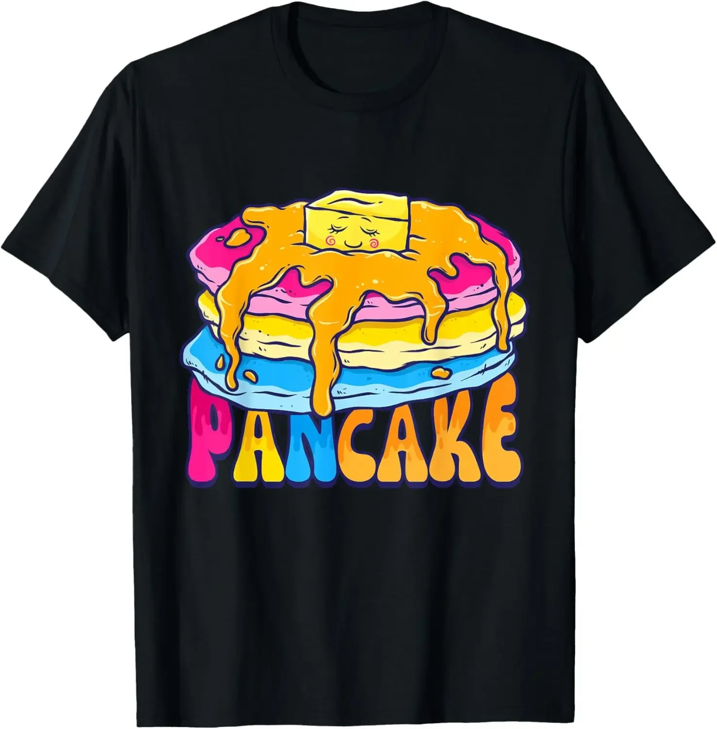 Pansexual Pride Shirt Omnisexual Pancakes LGBTQ Pan Pride T-Shirt