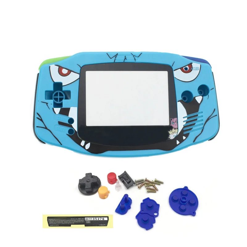 New Full Housing Shell for Nintend Gameboy GBA Shell Hard Case With Screen Lens Replacement for Gameboy Advance Console Housing