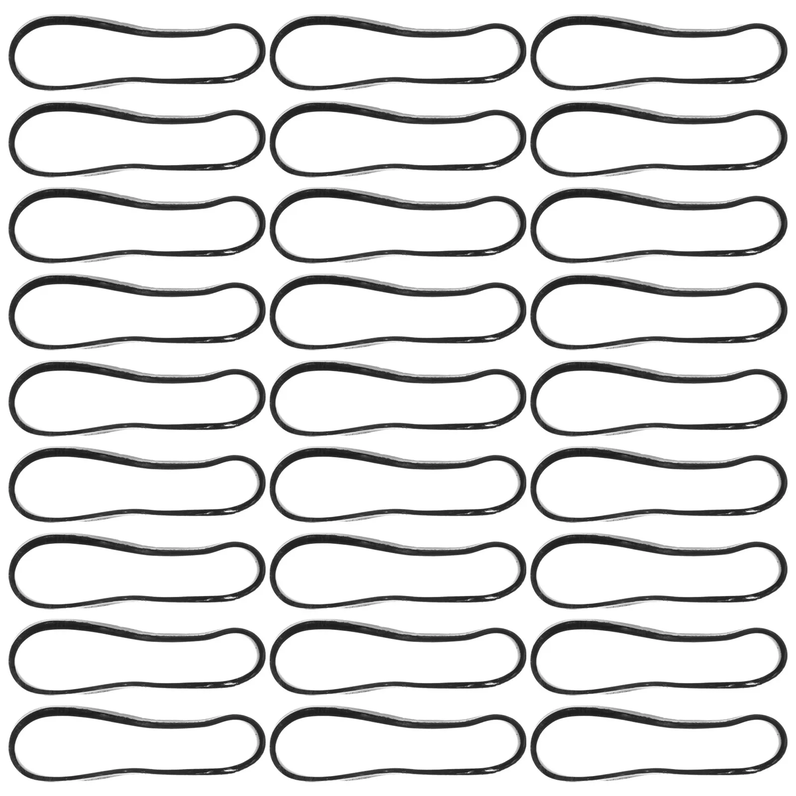 

Large Black Flat Hair Tie Elastic Rubber Band for Hairstyling Ponytail Holder Salon Hair Rope Accessory Headband
