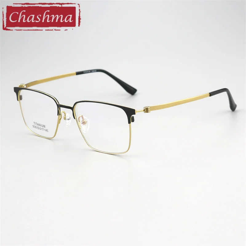 Chashma Prescription Glasses Men Pure Titanium Gafas Ultra Light Optical Eyewear Full Frame Spectacles Eyeglasses Frame for Male