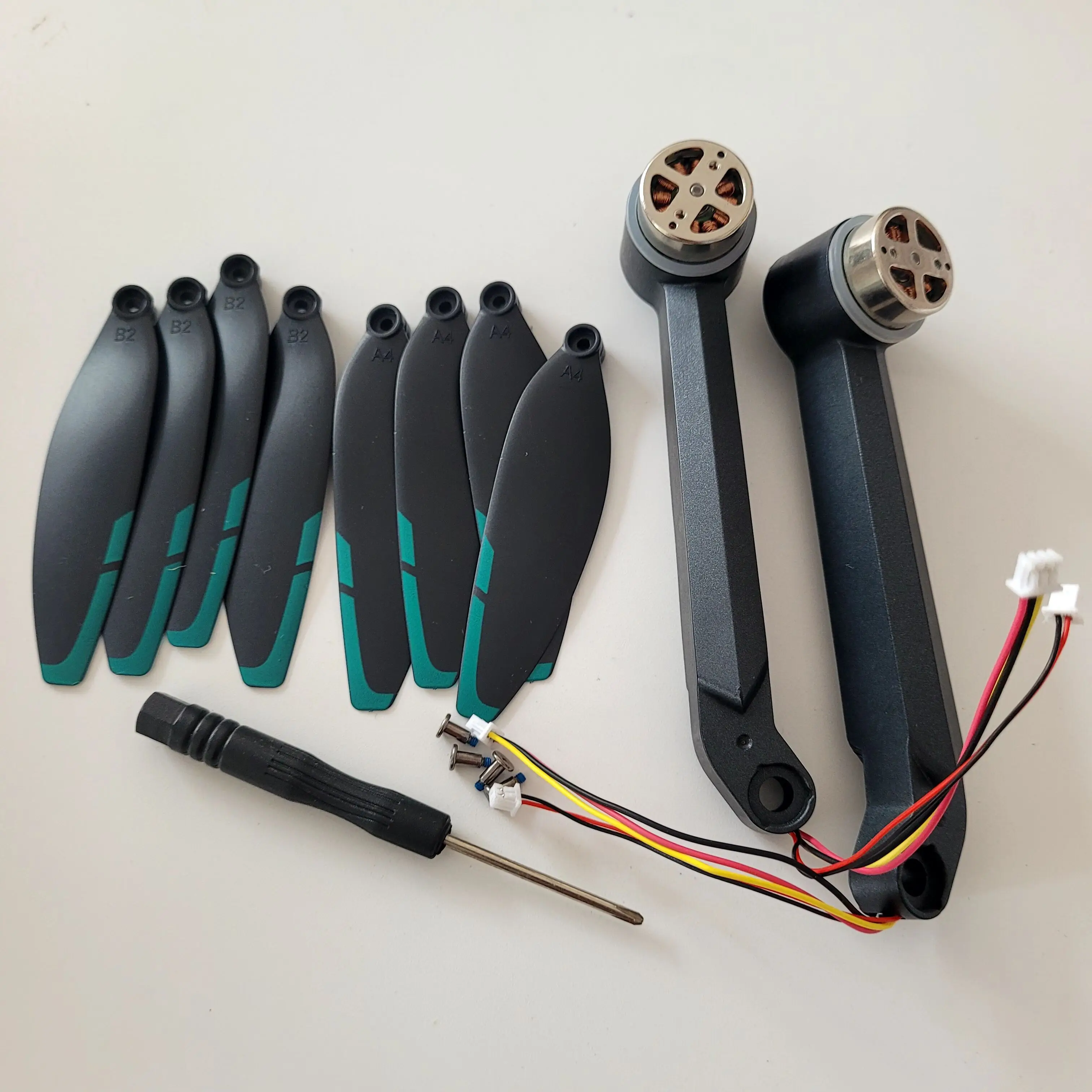 S159 Rear A / B Arm with Propeller Blade Screwdriver Spare Part Kit for GPS Brushless Drone S159 Accessories