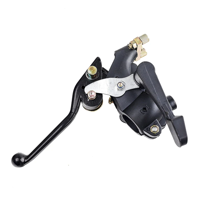 22mm Double Thumb Throttle Twin Right Handle Brake Lever Front Hand Brake Accelerator Assembly For Dirt Bike Gas Scooter ATV Qua