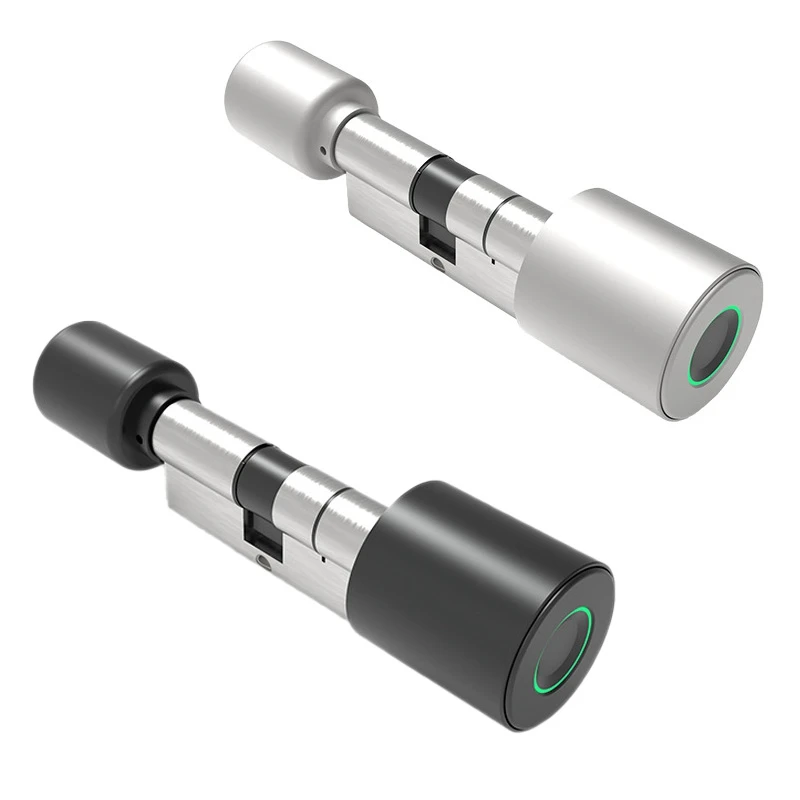 Fingerprint Lock Home Lock Anti-Theft Door Wooden Door Spherical Lock Durable Black