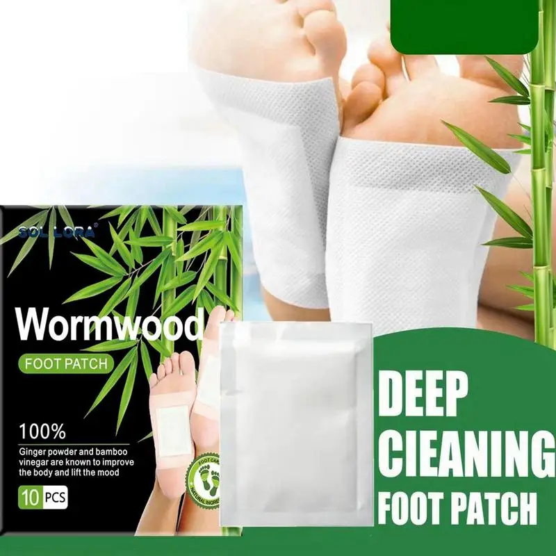 Wormwood Foot Patch Effective Feet Health Patches 10pcs Deep Cleansing Foot Patch Foot Care Patch Wormwood Body Pads Foot Care