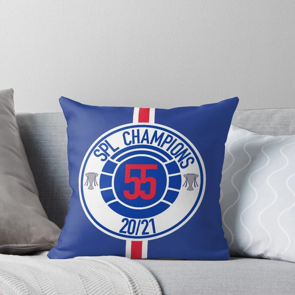 

Rangers Fc Champions Mock Badge design Throw Pillow Custom Cushion Decorative Cushion Cover New year pillow