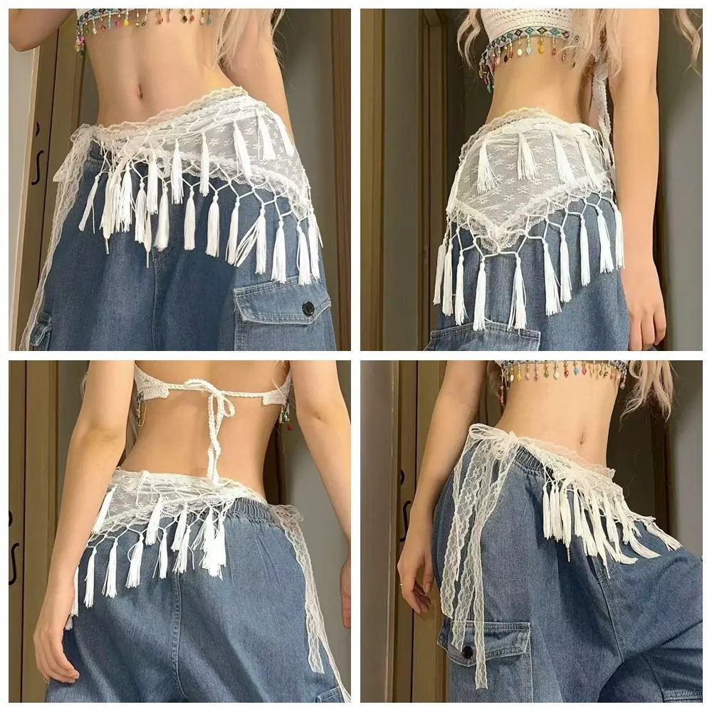 

Кружевная мини-юбка с вышитым цветком, нерегулярная уличная одежда Y2K, юбка с оборками на шнуровке, прозрачные плиссированные юбки с высокой талией