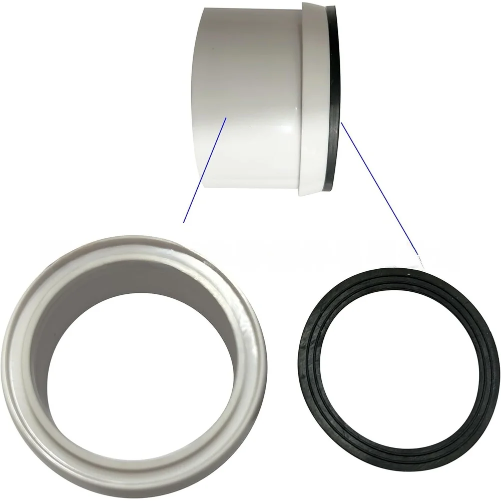 PVC Union Kit Designed for HAYWARD For GLX Salt Chlorinators 2 Inch Fitting Set with Nitrile Sealing Ring for T3 Aquarite Models