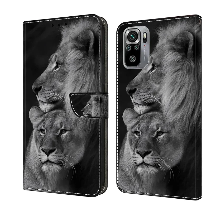 Note10 Phone Case on For Xiaomi Redmi Note 10S 10T 5G 10 Note10 Pro Max Note10S Leather Cases Magnetic Flip Stand Wallet Cover