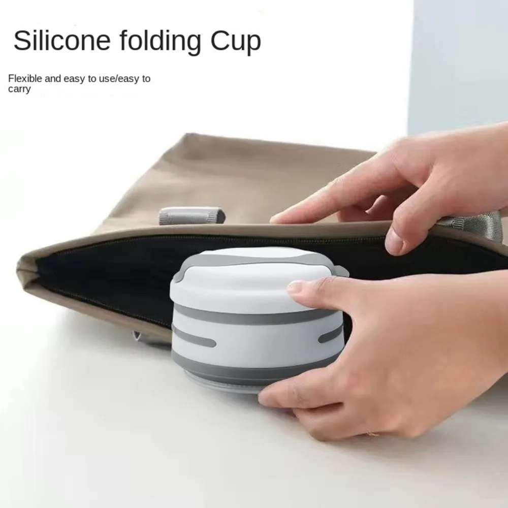 

350ml Folding Water Cup High Temperature Resistant Leak-proof Collapsible Drinking Cup Reusable Drinkware