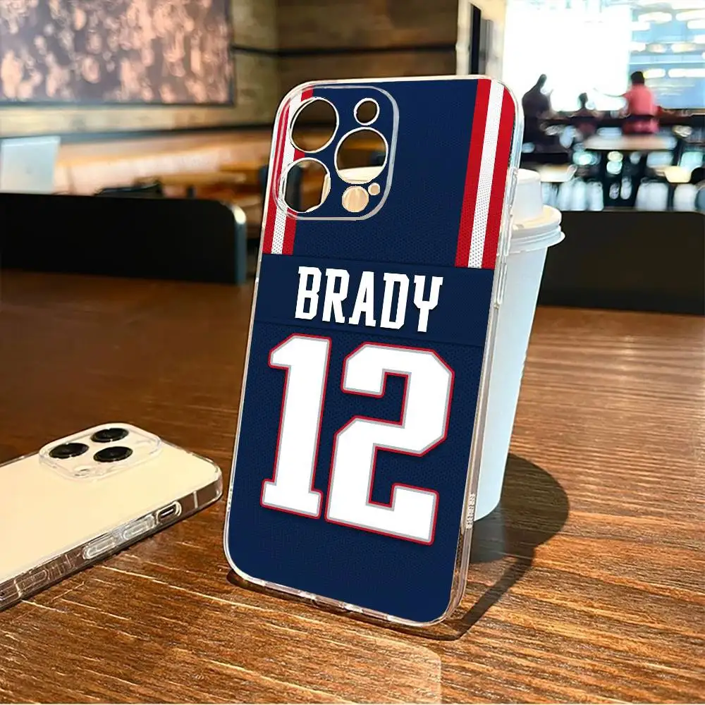 

Tom Brady Phone Case For iPhone17,16,15,14,13,12,11 Plus,Pro Max Soft Transparent Cover
