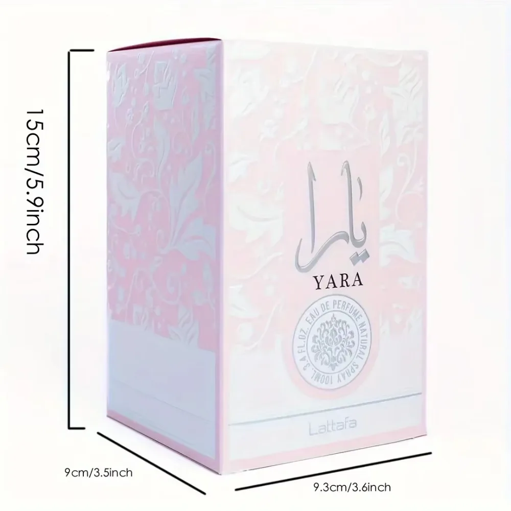 Yara Perfumes with Gift Box 100ml(3.4oz) Luxury Brand Lasting Fragrance Women Perfume Spray Floral Scent Eau De Parfum Cologne