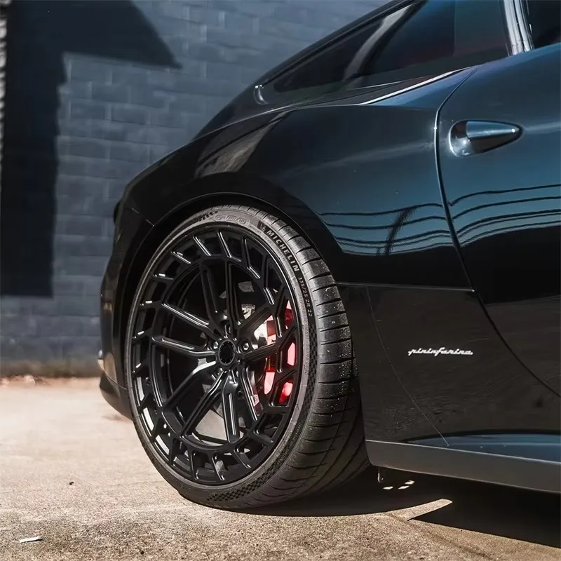 【2026】CF Wheels New Custom Forged High Performance Matte Black Concave 25mm Aluminum Alloy Wheels 5-Year Warranty Z-28 Model /Me