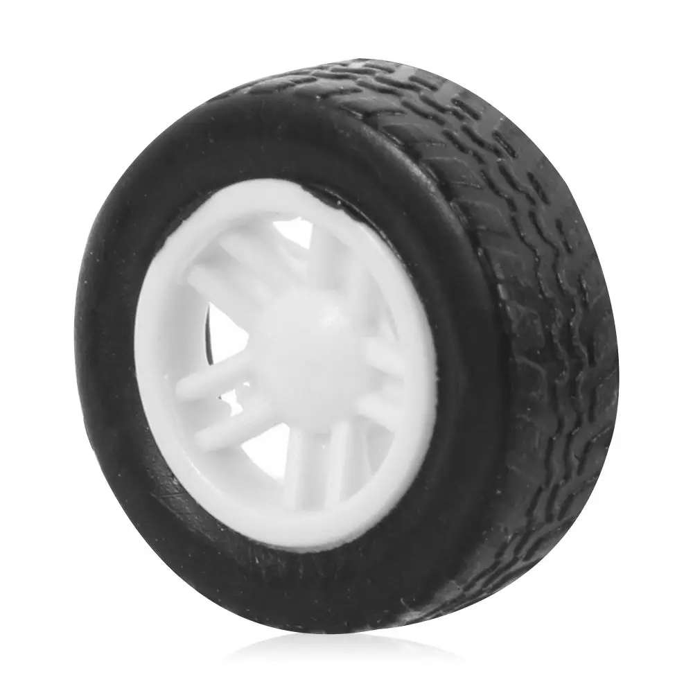 10pcs DIY Gift Toy Spare Parts Accessories RC Car Upgrade Wheels Rubber Tire 1.5X4.5X13.5mm Tires Wheel Hubs