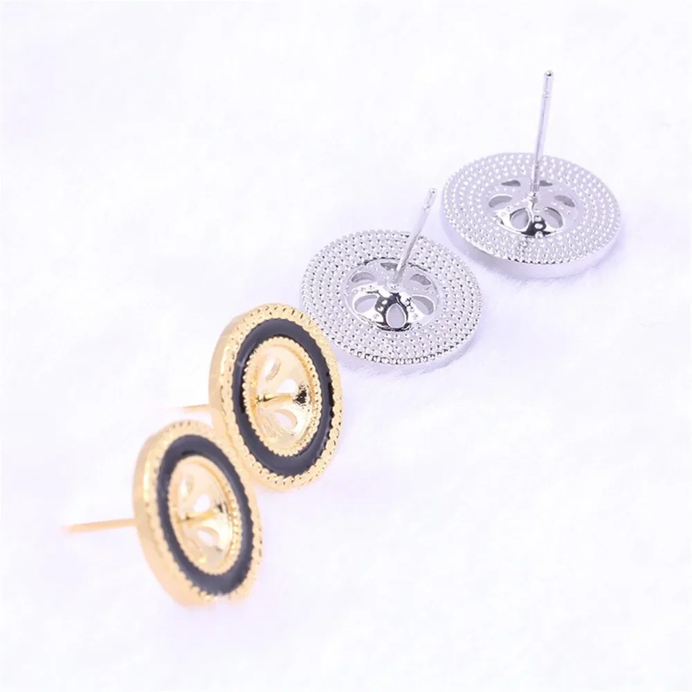 

Gold Plated Pearl Earring Settings, DIY Jewelry Making Supplies, Blank Ear Stud Bases for Handmade Accessories, 1pair No Pearl