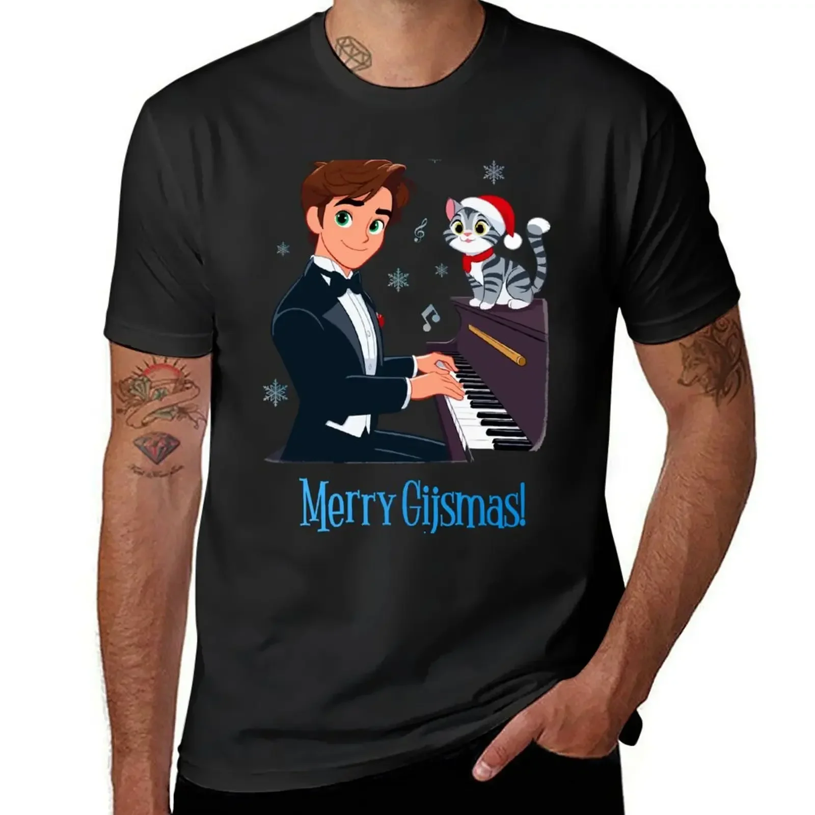 

Merry Gijsmas! T-Shirt rapper graphic tees graphic t shirts Aesthetic clothing mens t shirt