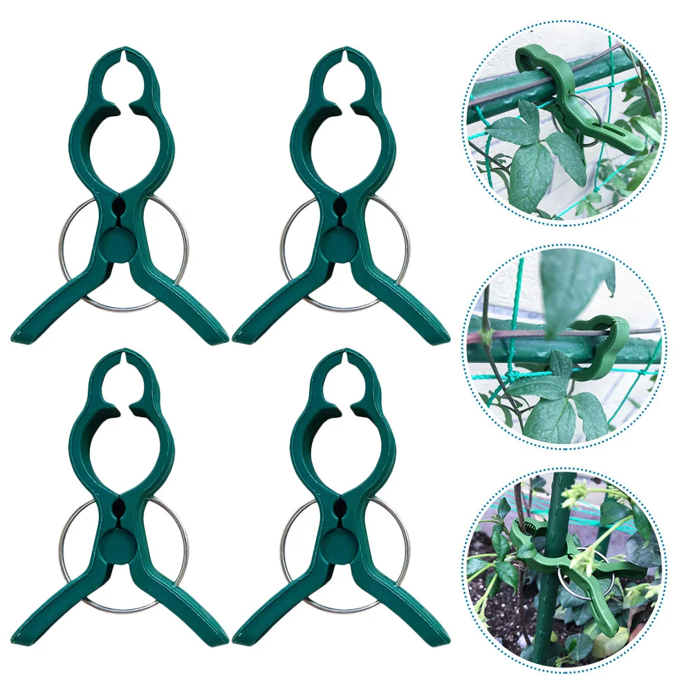

60pcs Garden Plant Clips Set Heavy Duty Plastic Tomato Stem Flower Vine Support Clamps Trellis Gardening Supplies