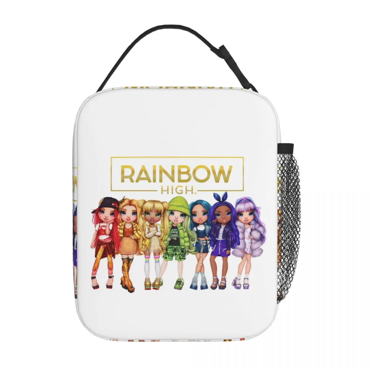 Custom Anime Cartoon Tv Rainbow High Lunch Bag Women Cooler Warm Insulated Lunch Boxes for Kids School Children