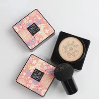 BB Air Cushion Base Foundation with Mushroom Head CC Cream Moisturizing Hydrating Concealer Makeup Brighten Skin Tone Cosmetics