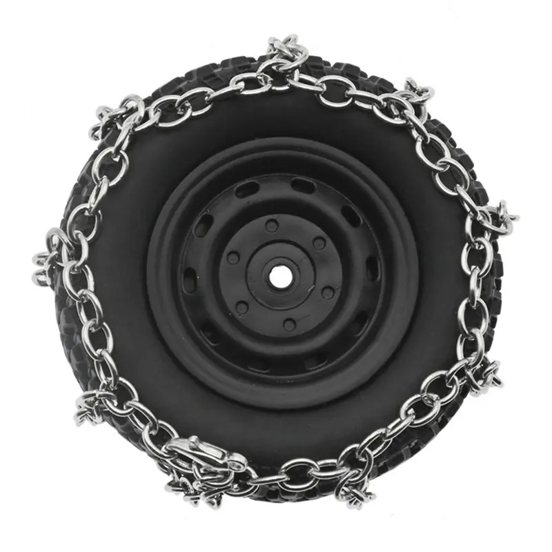 B05C-2X RC Car Tires Snow Chain For 1/12 Scale MN82 MN78 Trx4m RC Crawler Axial Upgrade Parts