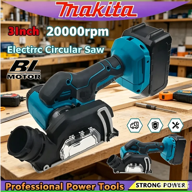 

Makita 3 Inch Cordless Electric Angle Grinder 19500RPM High Speed Cutting Tool For Wood Tile Plastic Metal Polishing Grinding