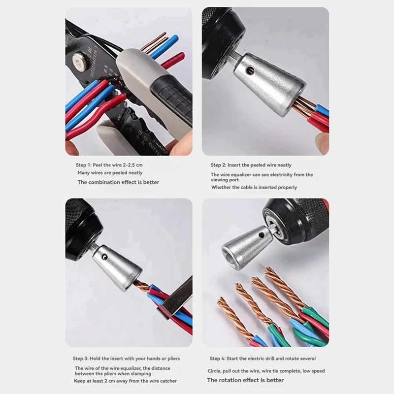 Hexagonal Handle Wire Stripper Electrician Special Fast Wire Stripper Wire Twisting Universal Tool Wiring Connector