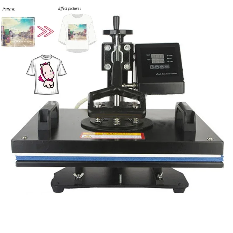 T-shirt Hot Marking Machines 110V/220V 1350W 6 in 1 30*38cm Multifunctional Heat Transfer Pressing Machine