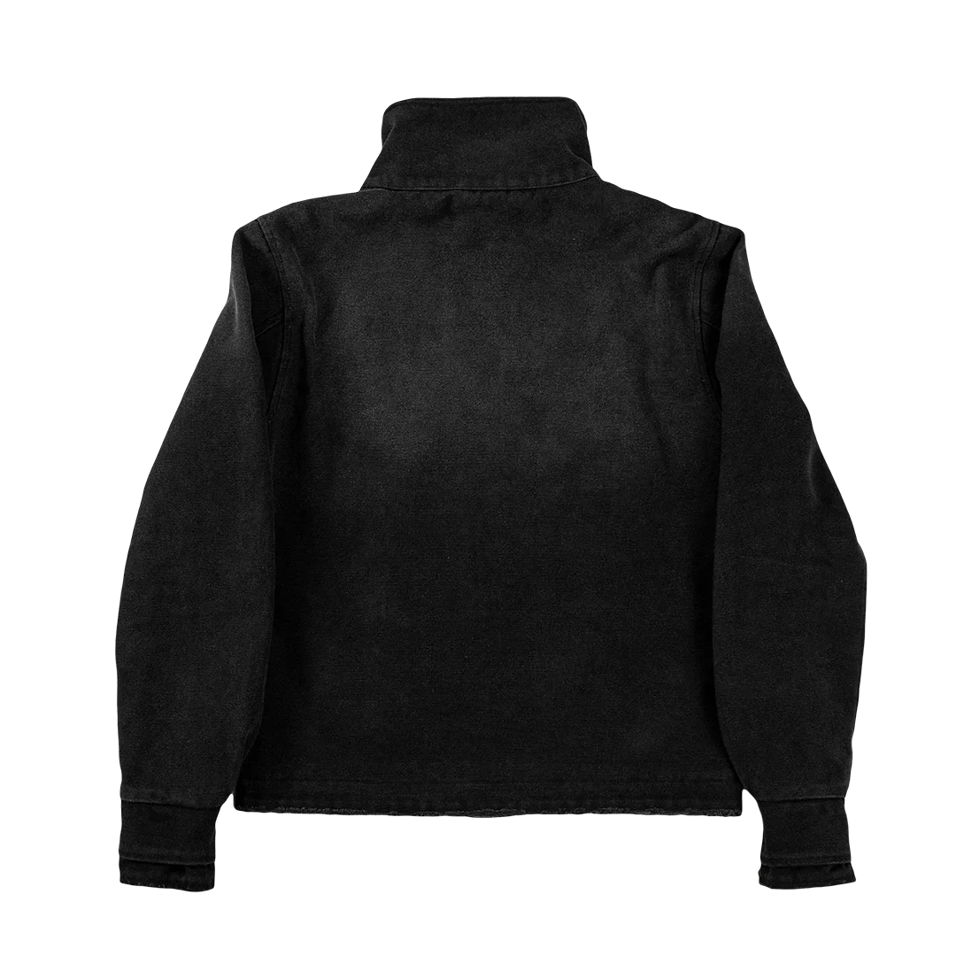 Unisex Y2K Fechtjacke Vintage-Waschung Farbverlauf Unregelmäßige Knöpfe Gothic Harajuku Streetwear Canvas Baumwolle Freizeitmantel – Detail 7