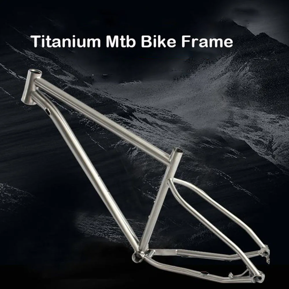 Titanium Alloy Bike Frame for MTB, Off-road Mountain Bicycle Accessories, Bike Customized Available