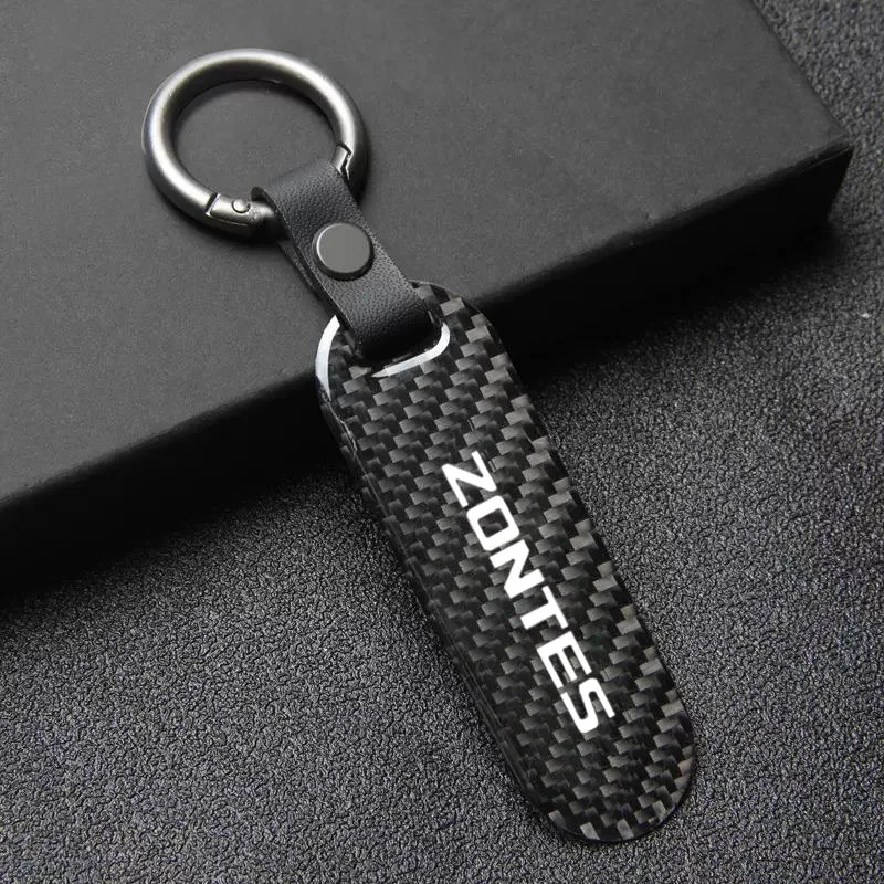 For Zontes 350E 350D G1 125 T310 U1 125 310M GK 350 310X 310T 310R V310 M125 T2 350 T350 D125 Motorcycle Carbon Fiber Keychain