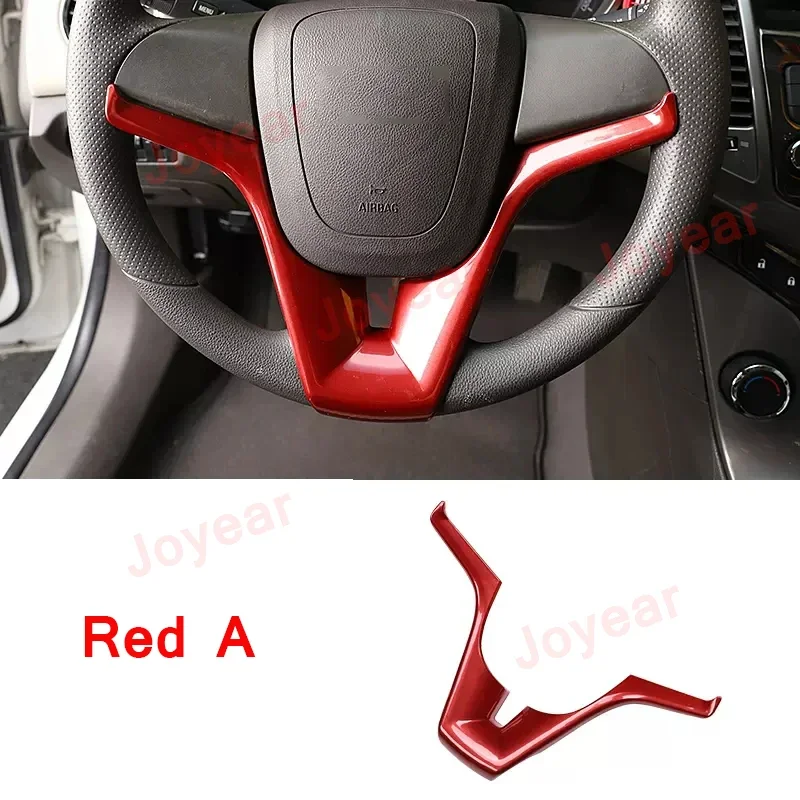 Stiker krom Trim penutup Panel roda kemudi mobil untuk Chevrolet Cruze 2009-2015 penutup Aksesori Interior Trim dekoratif