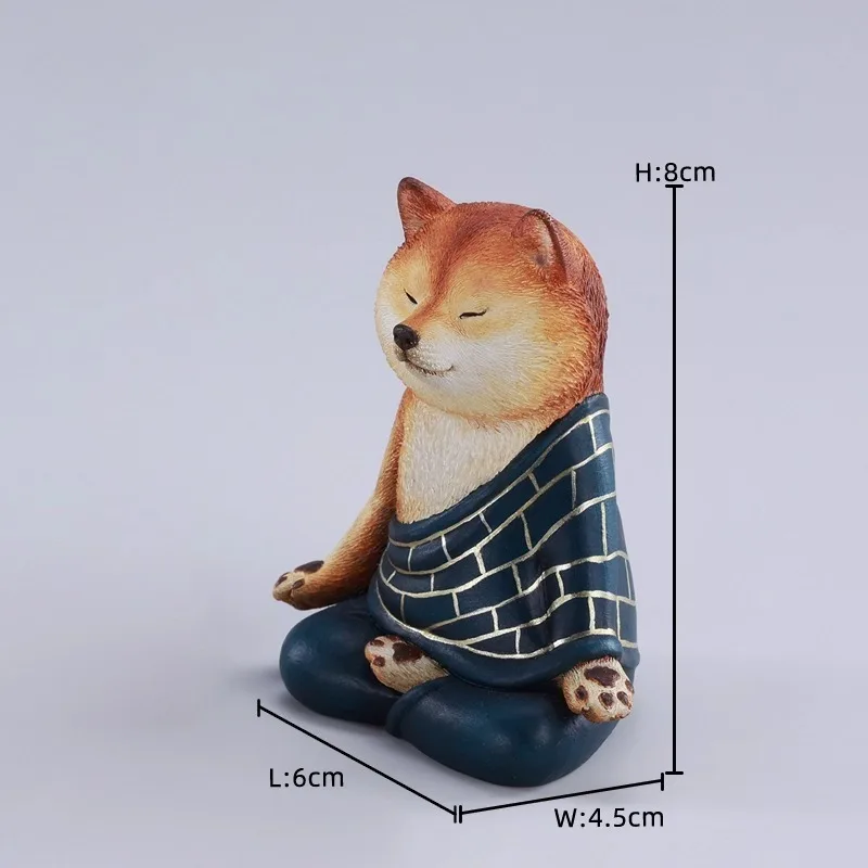 

Предпродажа JXK масштаб 1/6, собака для медитации, Сиба-ину, имитация животного, модель из смолы для 12-дюймовых фигурок, украшение для рабочего стола, подарок